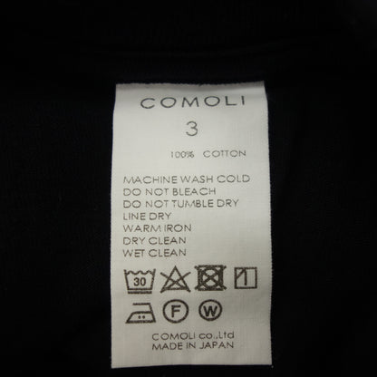 COMOLI SURPLUS T-shirt V01-05009 Men's Black 3 COMOLI [AFB9] [Used] 