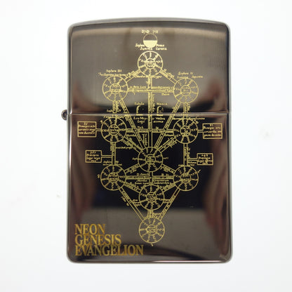 Used ◆Zippo lighter NEON GENESIS EVANGELION Evangelion Sephiroth's tree made in 2006 Black series ZIPPO [AFI15] 