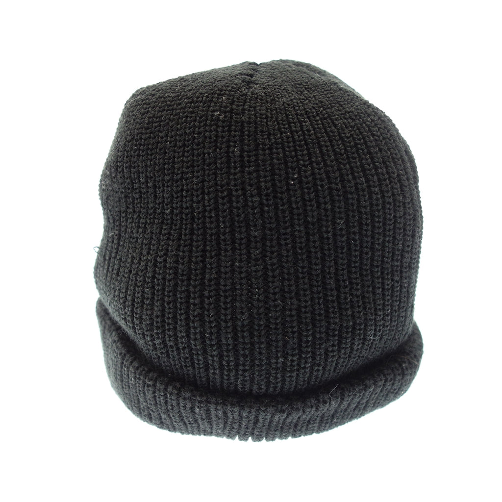 Used ◆Black eye patch knit hat logo black THE BLACK EYE PATCH [AFI20] 