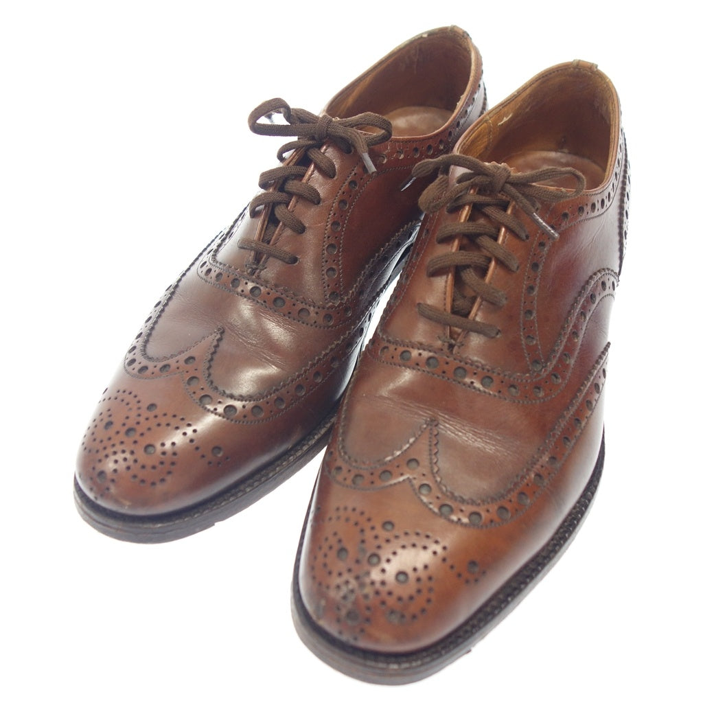 Used Church's Leather Shoes Chet Wind Full Brogue 3 Cities Men's Brown Size 6 Church's [AFC45] 