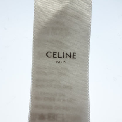 Good condition ◆ Celine pullover hoodie chest logo ladies size XXL black CELINE [AFB3] 