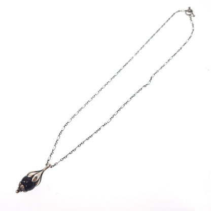 Georg Jensen Necklace Pendant Onyx 1991 SV925 Silver GEORG JENSEN [AFI13] [Used] 