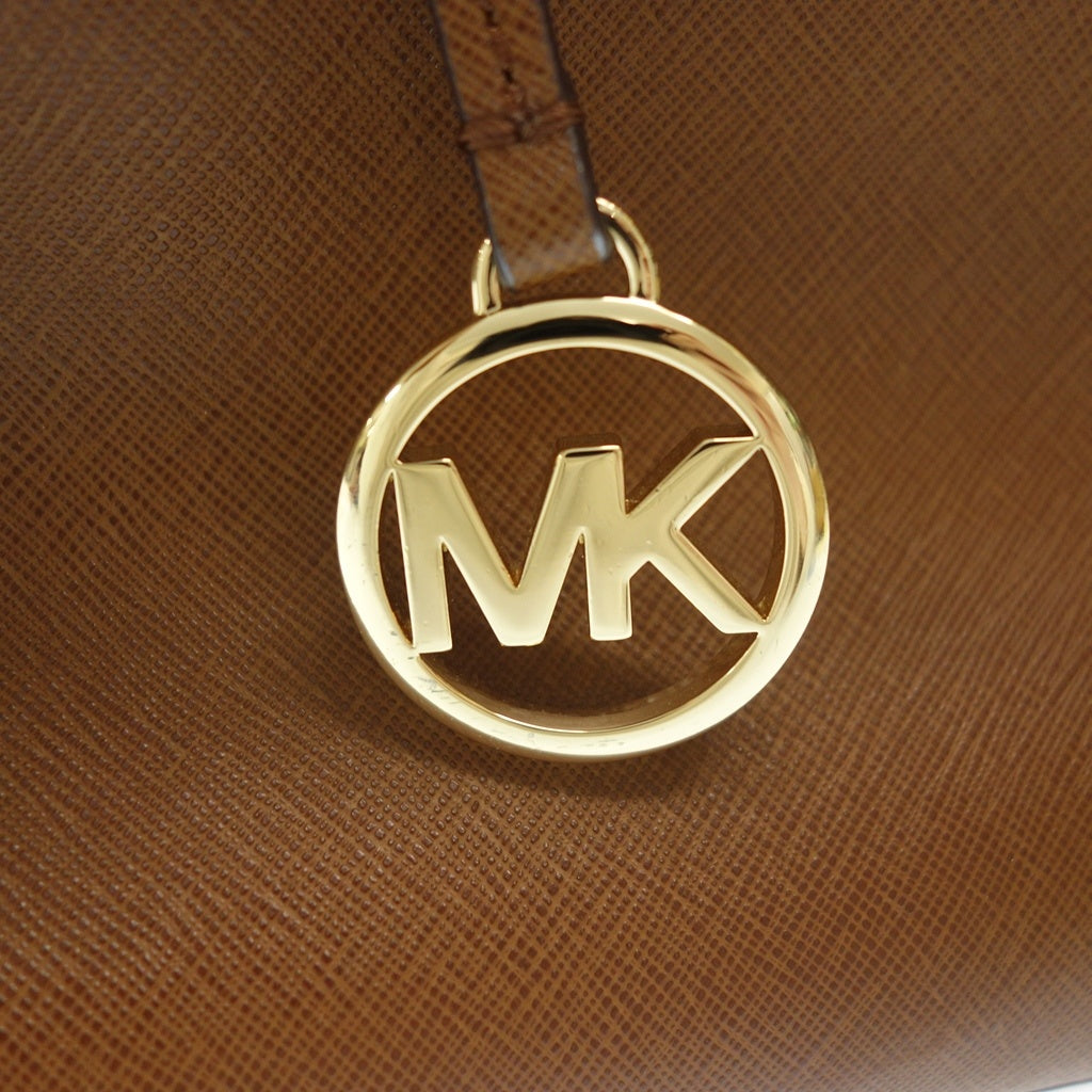 状况非常好 ◆ Michael Kors 手提包棕色 MICHAEL KORS [AFE6] 