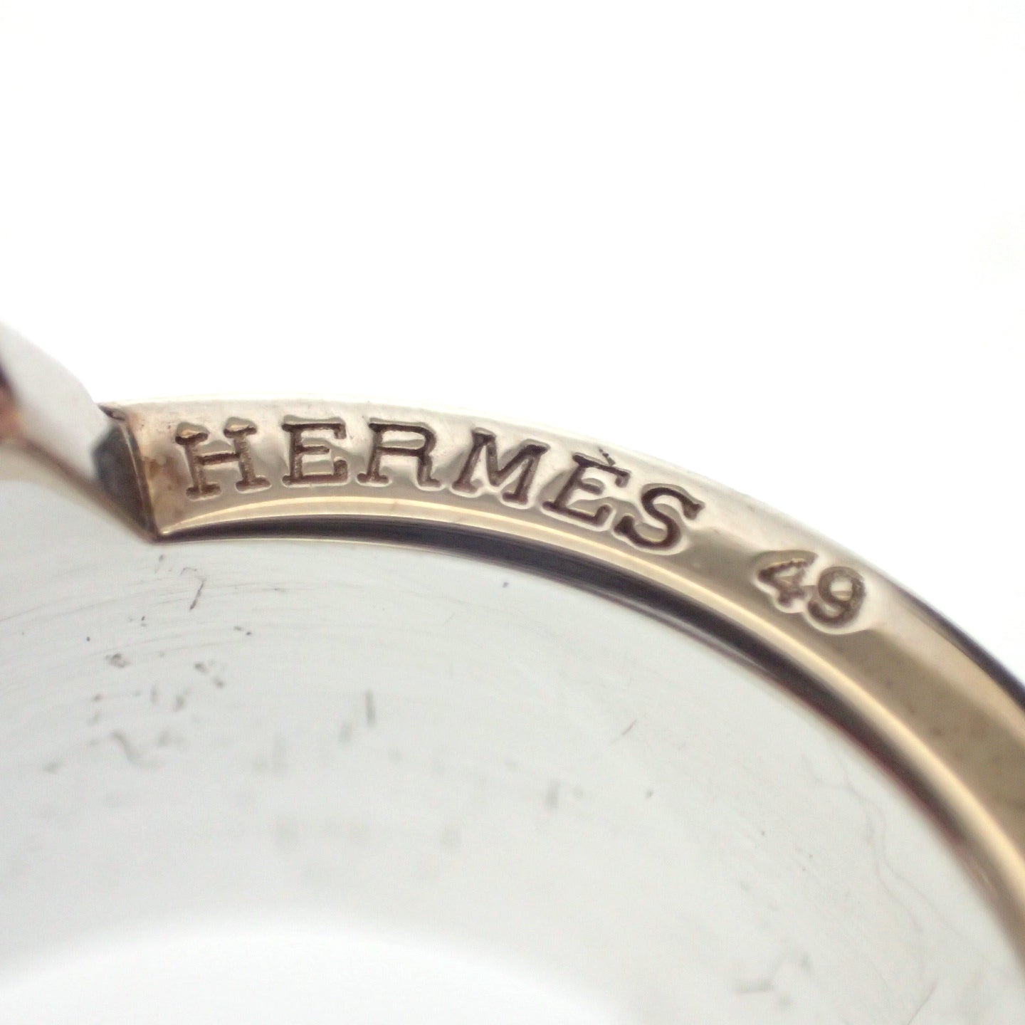 Good Condition◆Hermes Ring Italique SV925 Size 49 Silver HERMES [LA] 