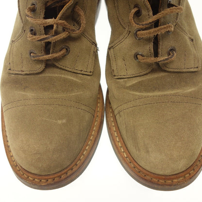 Used Tricker's Grassmere Boots Grassmere M6895 Suede Men's Green Size 7.5 Tricker's Grassmere [AFC29] 