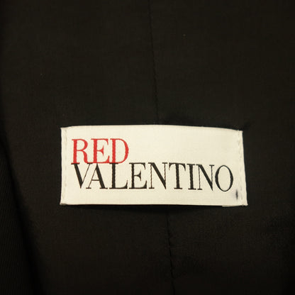 美品◆レッドヴァレンティノ ジャケット 2B シングル レーヨン ウール混 レディース ブラック サイズ40 RED VALENTINO【AFB31】