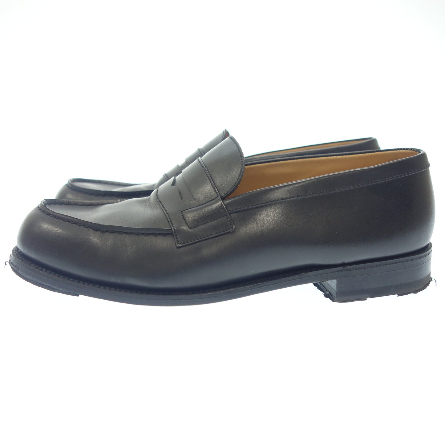 Good condition◆JM Weston leather shoes signature loafers 180 black 8.5E JMWESTON 