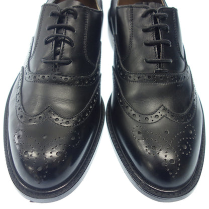 Very good condition ◆ Gentle leather shoes wing tip men's 26.5cm black GENTLE [AFC22] 