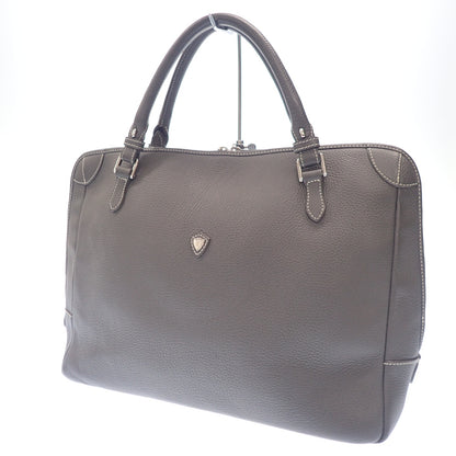 Chambord SELLIER handbag briefcase grained leather silver hardware CHAMBORD SELLIER [AFE9] [Used] 