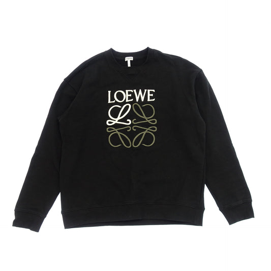 Good condition ◆LOEWE Sweatshirt Sweatshirt Anagram Men's Black Size L LOEWE [AFB24] 