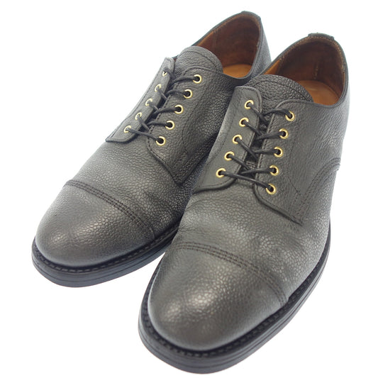 Good Condition◆Sanders Leather Shoes 8803GG Straight Tip Grain Leather Men's Size 8 Gray SANDERS [AFC30] 