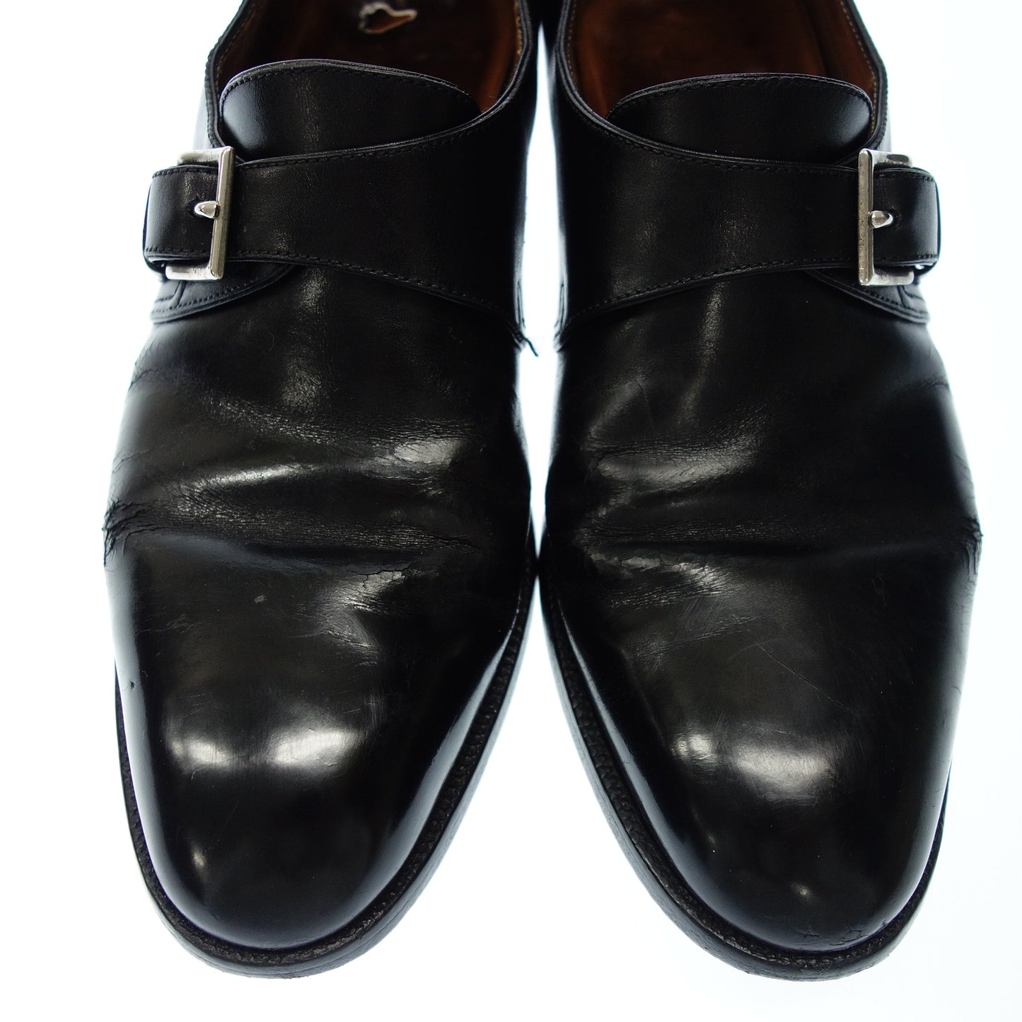 二手 ◆John Lobb Single Monk MATTA 男式 5 黑色 JOHN LOBB [LA] 