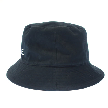 中古◆セリーヌ バケットハット 帽子 ロゴ 2AU5B968P ブラック サイズL CELINE【AFI21】