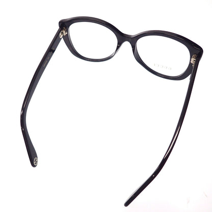 未使用 ◆ Gucci 日期眼镜 透明镜片 54□18-145 GG0474O 黑色 带镜盒 女士 GUCCI [AFI14] 