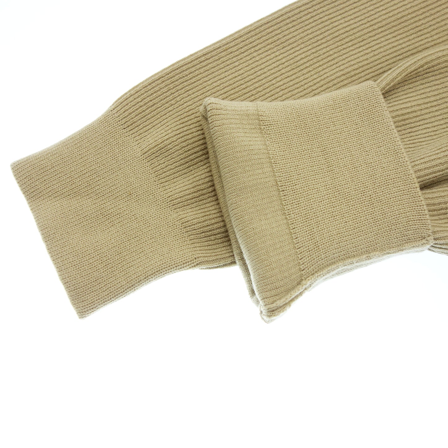 Hermes knit sweater V-neck M beige HERMES [AFB23] [Used] 