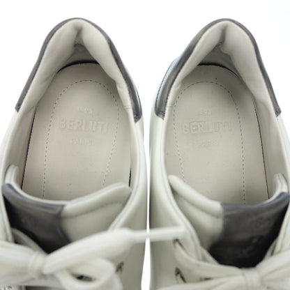 Very good condition◆Berluti Breaktime Calligraphy Sneakers Men's Size 10 White BERLUTI BRAKETIME [AFC32] 