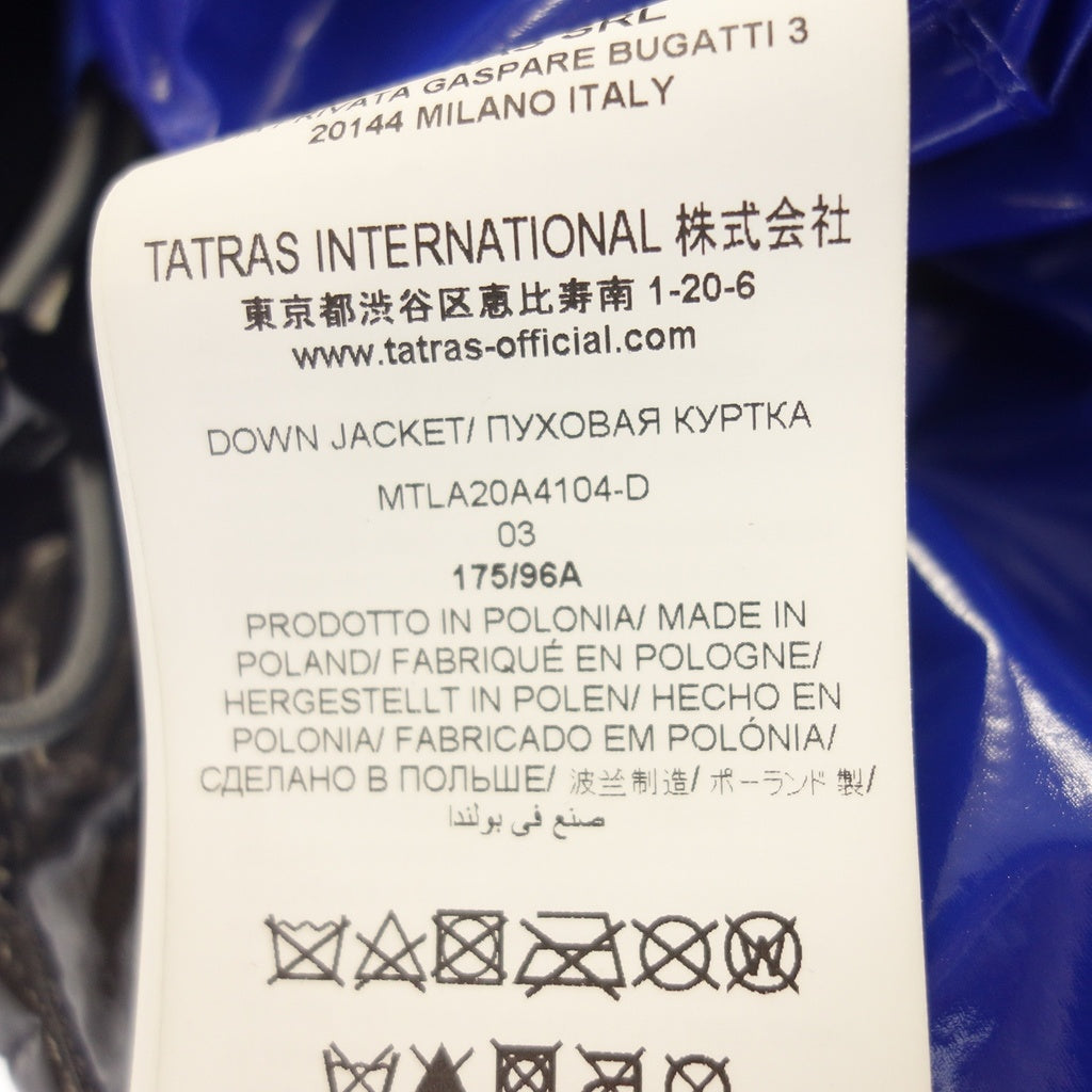 状况良好 ◆ Tatras 羽绒服 Ander MTLA20A4104 层压男式 03 码黑色 TATRAS ANDER [AFF24] 