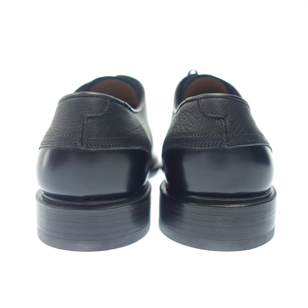 Like new◆Salvatore Ferragamo Leather Shoes Plain Toe Men's 9.5 Black Salvatore Ferragamo [AFD3] 