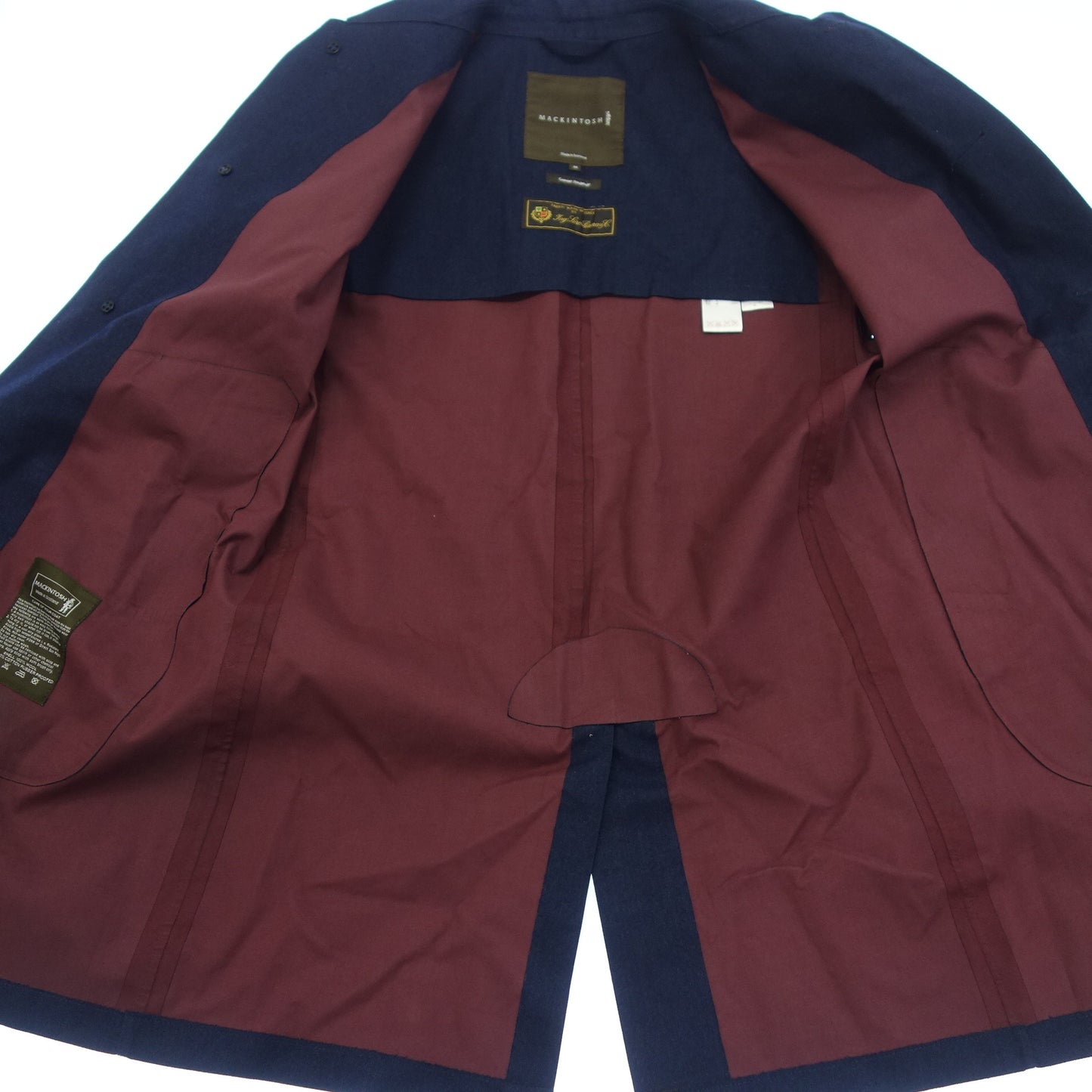 Mackintosh 橡胶外套 Loro Piana 面料 男士 靛蓝 36 MACKINTOSH [AFB52] [二手] 