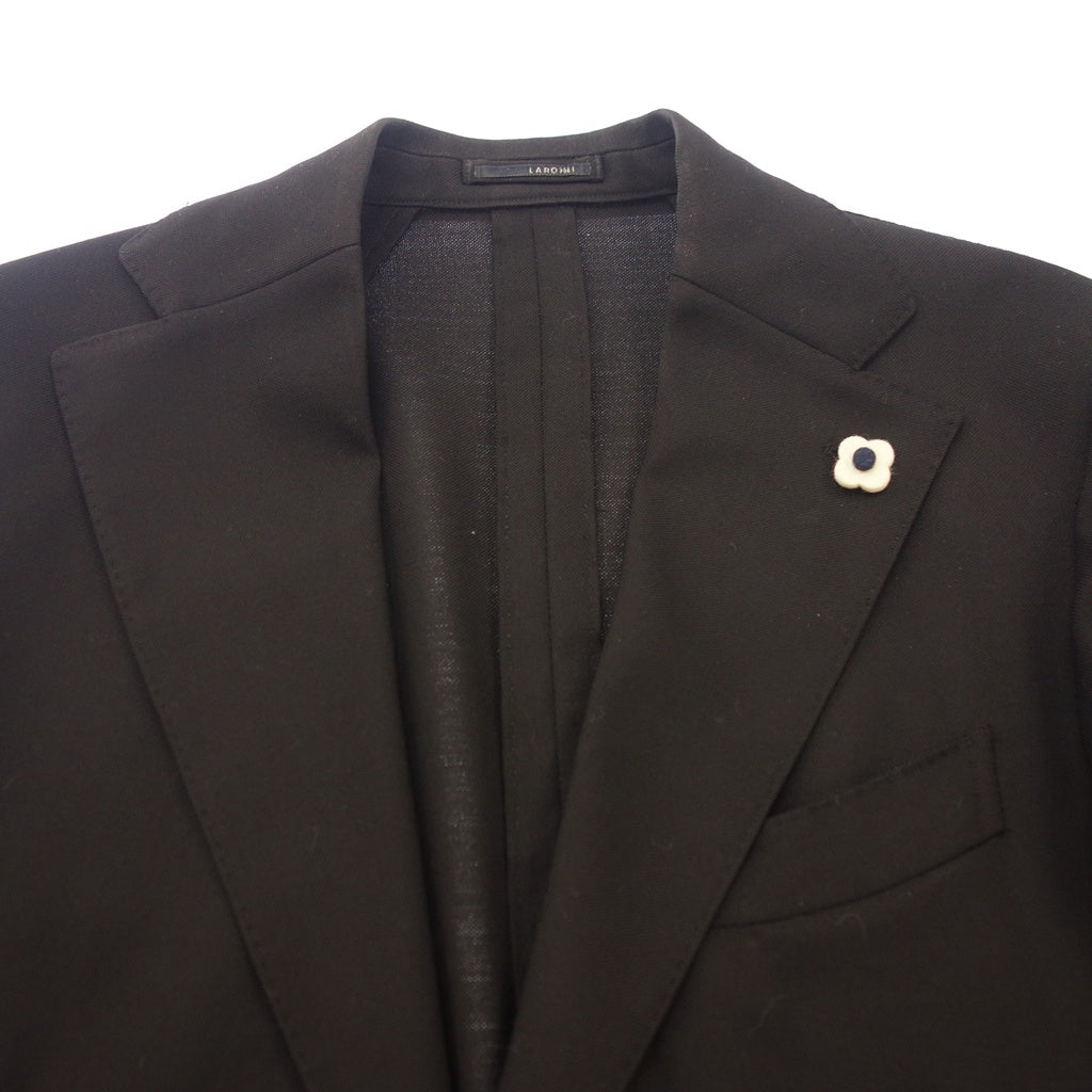 Very good condition ◆Lardini Tailored Jacket Single JK.936 46 Size Men's Black Domestic Genuine Product LARDINI [AFB24] 