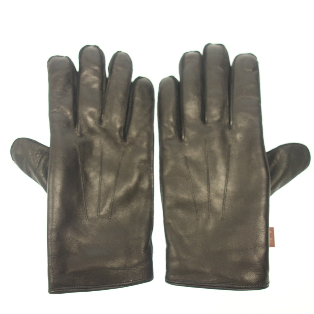 Unused ◆DENTS × AKM Leather Gloves Lamb Leather × Rabbit Fur Black Size 8.5 DENTS × AKM [AFI20] 