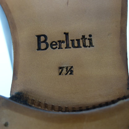 Good condition ◆ Berluti lace-up leather shoes punching plain toe men's brown size 7.5 Berluti [AFC44] 