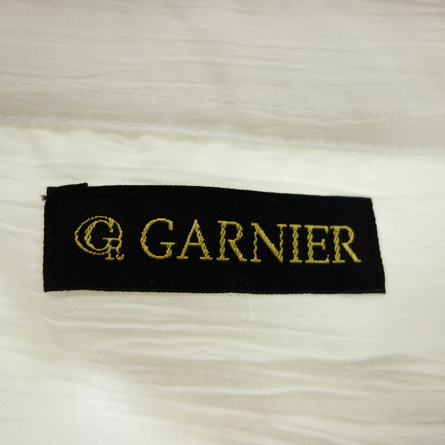 カッター シャツ レーヨン 白 ガルニエ メンズ L GARNIER【AFB13】【中古】