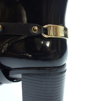 Very good condition◆JIMMY CHOO long boots rain boots enamel ladies 35 black JIMMY CHOO [AFD2] 