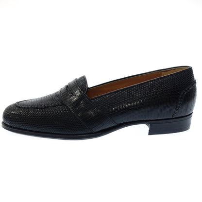 Like new ◆ Polo Ralph Lauren Loafers Lizard Men's 26 Black POLO RALPH LAUREN [LA] 