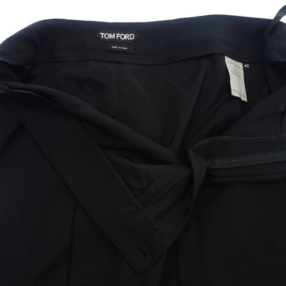 Good Condition◆Tom Ford Trimmed Wool Skirt Women's Black 40 TOM FORD [AFB18] 