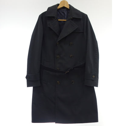 Used Gucci Trench Coat Overcoat with Belt 295115 Black Size 44 Men's GUCCI [AFA8] 