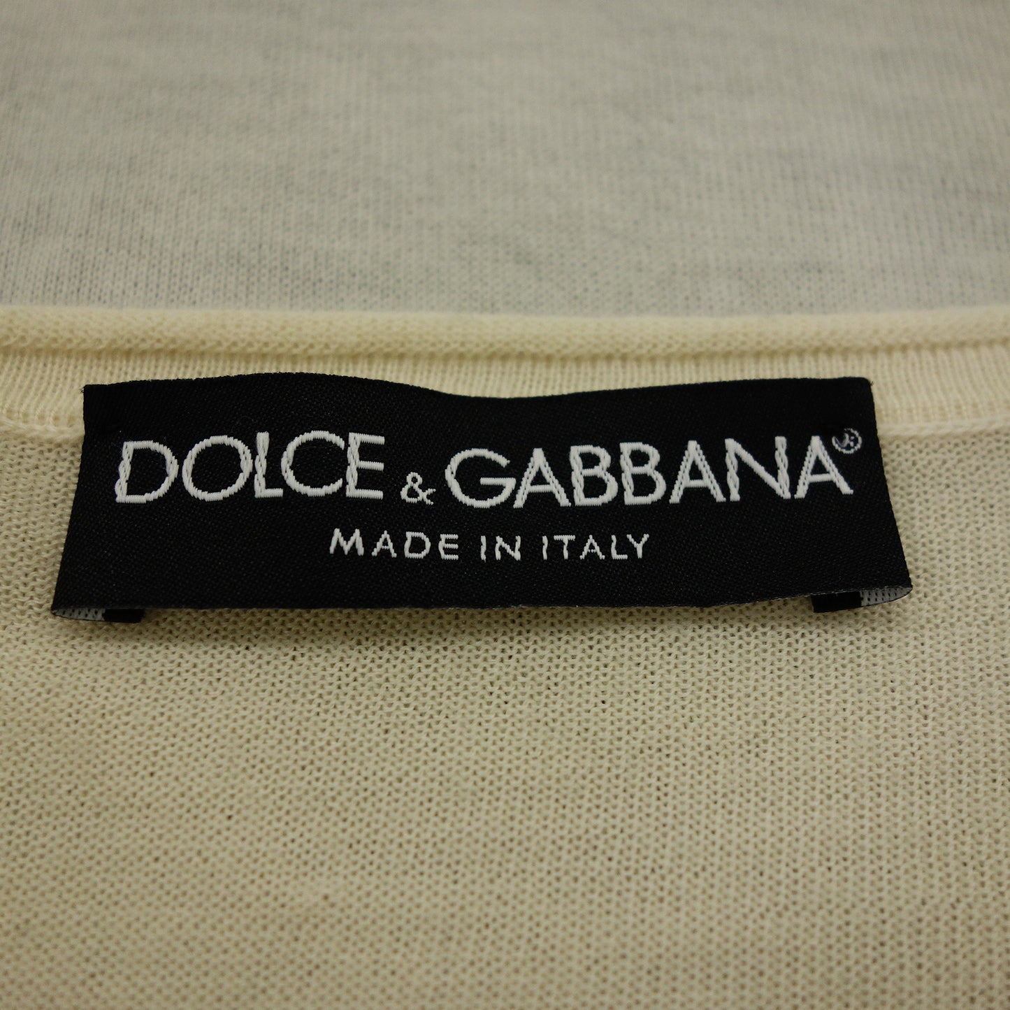 Dolce &amp; Gabbana 针织毛衣双色男士黑色/米色 52 DOLCE&amp;GABBANA [AFB3] [二手] 