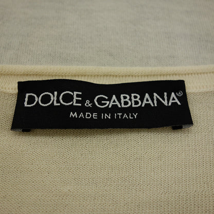 ドルチェ&ガッバーナ ニットセーター バイカラー メンズ ブラック/ベージュ 52 DOLCE&GABBANA【AFB3】【中古】