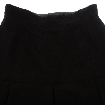 Good condition ◆ CHANEL Flare Skirt Pile Fabric 07A 36 Women's Black CHANEL [AFB43] 