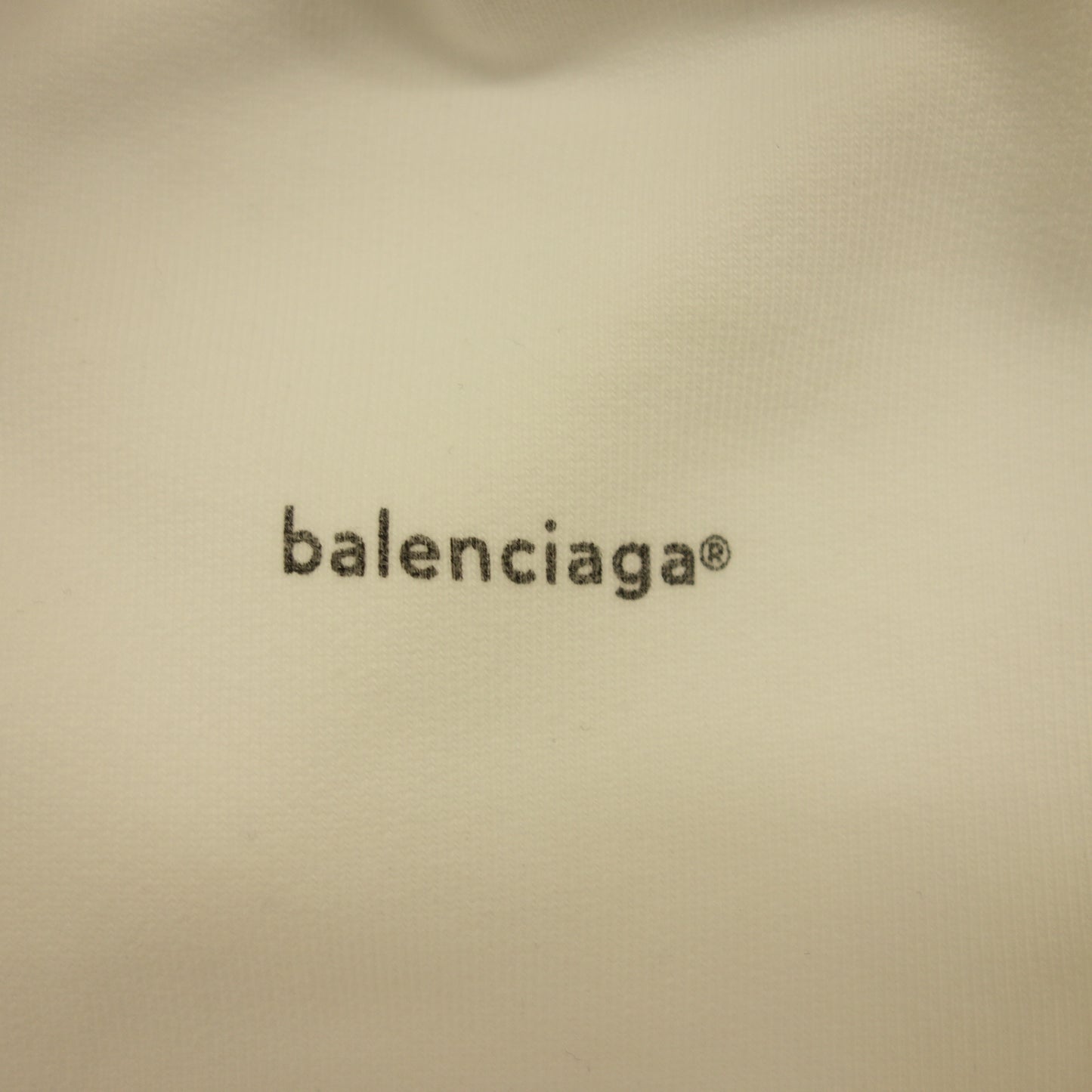 二手 ◆ Balenciaga 套头派克大衣胸前徽标 492249 男士尺码 XS 白色 BALENCIAGA [AFB14] 