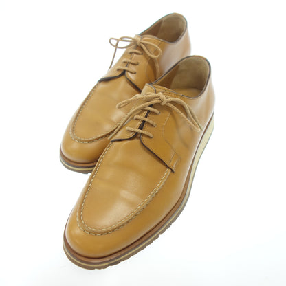 サントーニ レースアップレザーシューズ Uチップ メンズ ブラウン 6 Santoni【AFC33】【中古】