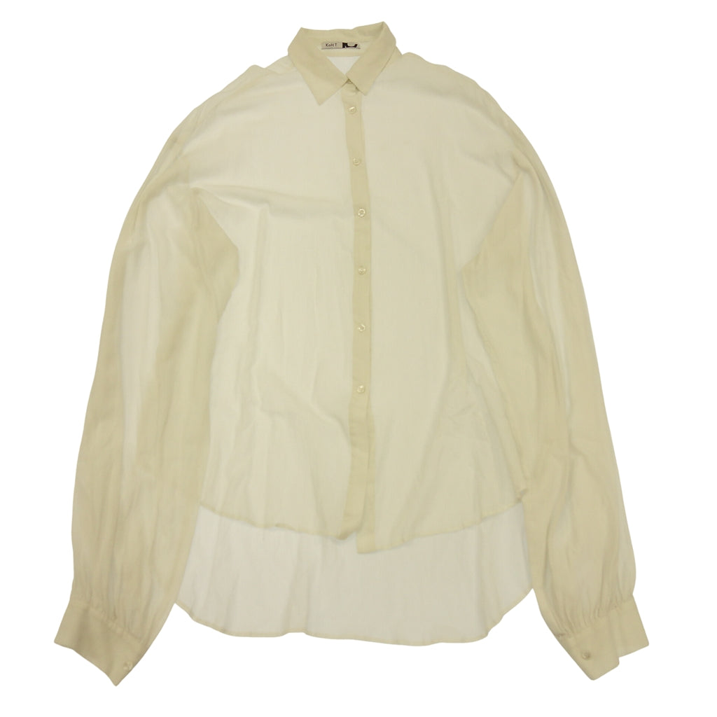 Used ◆Cote Cotton Silk Shirt Men's Ivory Free Size KoH T [AFB9] 