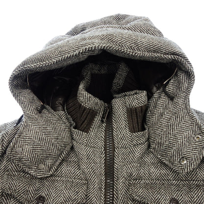 状况良好◆Moncler 14AW 羽绒服 Florian 人字纹棕色 ZIND-14-3325 男式 2 码 MONCLER FLORIAN [AFA15] 