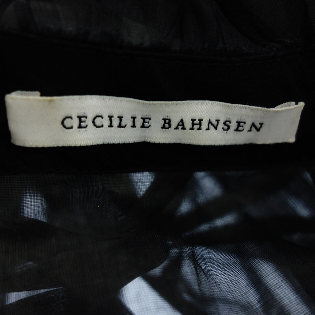 美丽的项目 ◆ Cecilie bahnsen 衬衫透明纱女士黑色尺寸 UK8 Cecilie bahnsen [AFB30] 