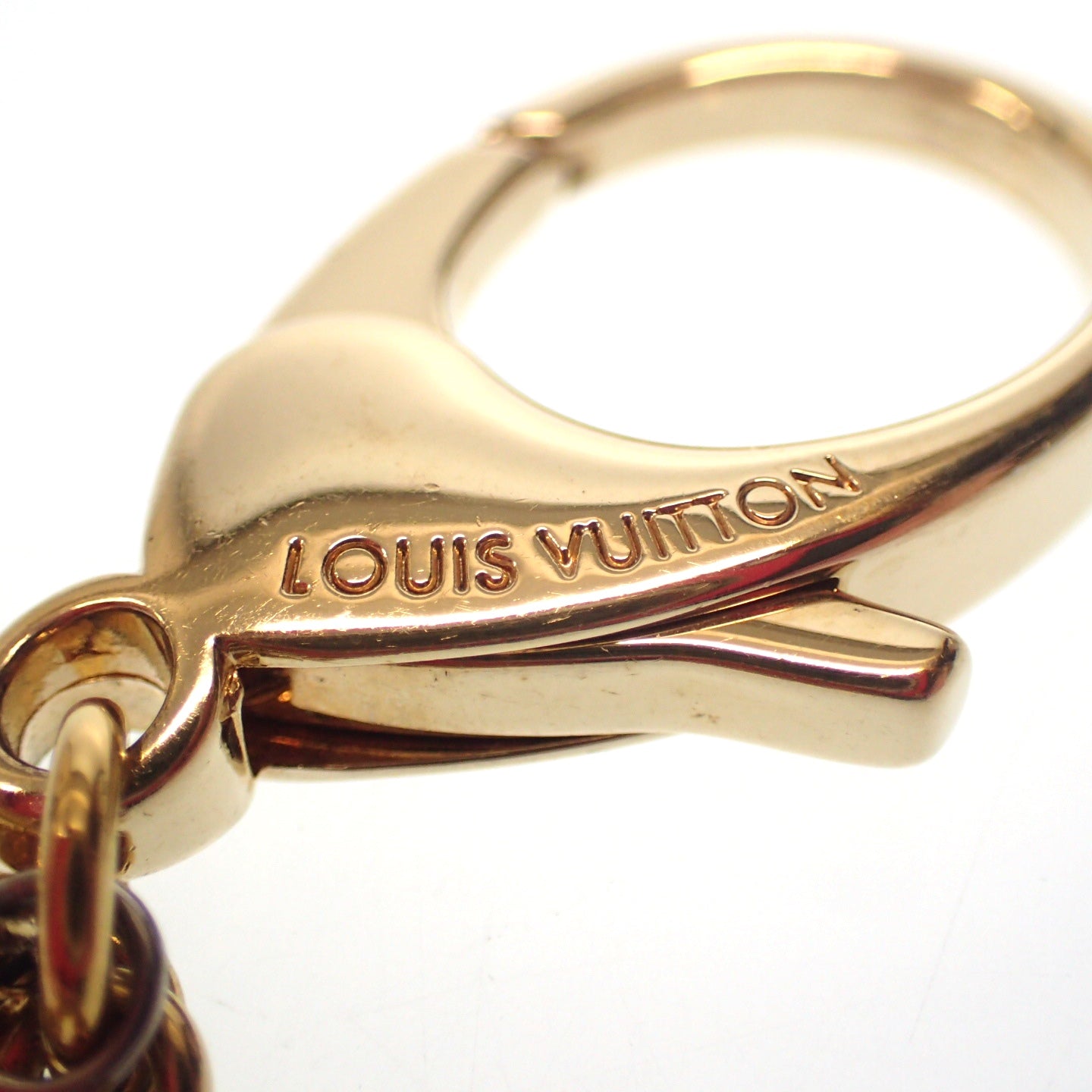 Louis Vuitton 钥匙扣 Monogram Flower M66973 金色 x 紫色 LOUIS VUITTON [AFI11] [二手] 