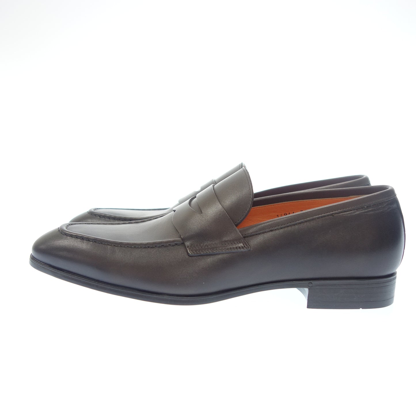 Very good condition ◆ Santoni loafers 14944 Men's Brown Size 7 SANTONI [AFC27] 