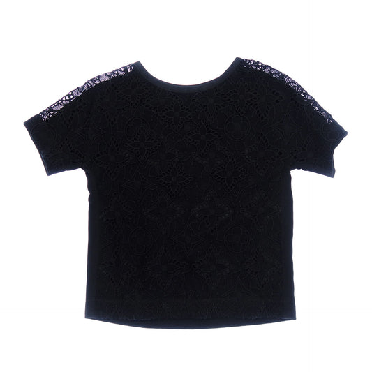 LOUIS VUITTON Tops Lace Design Monogram Women's Black LOUIS VUITTON [AFB23] [Used] 