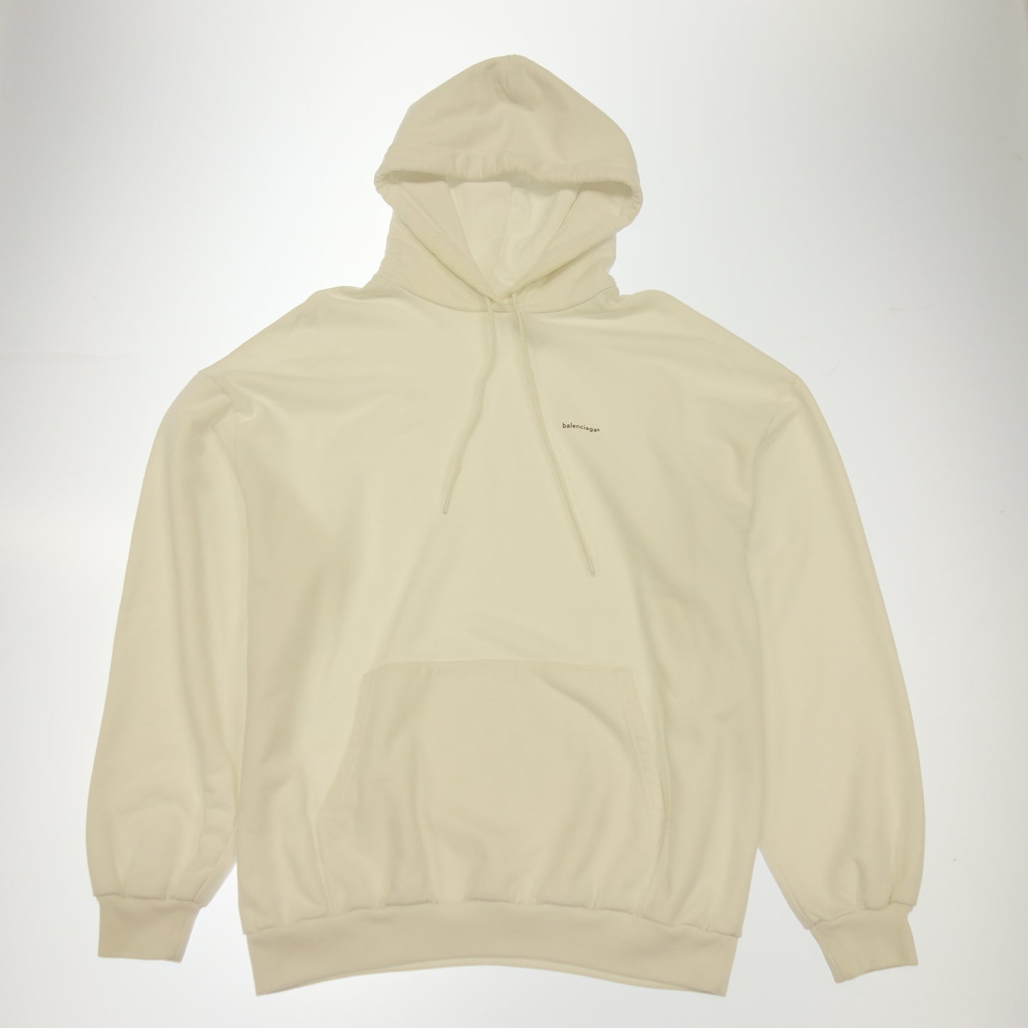 Used ◆ Balenciaga Pullover Parka Chest Logo 492249 Men's Size XS White BALENCIAGA [AFB14] 