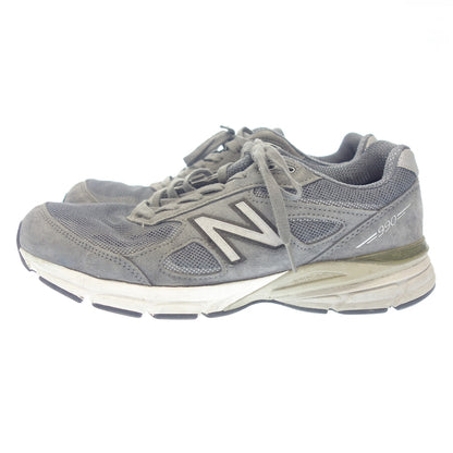 状况良好 ◆ New Balance 运动鞋 M990GLE4 美国制造 男士 灰色 28.5 厘米 NEW BALANCE [AFC45] 