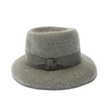 Good Condition◆Hermes Hat Mocchi Gray 57 HERMES [AFI19] 