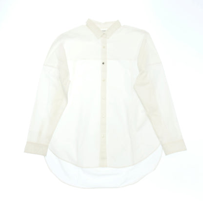 Used ◆ Upper heights shirt cotton ladies 1 white upper heights [AFB45] 