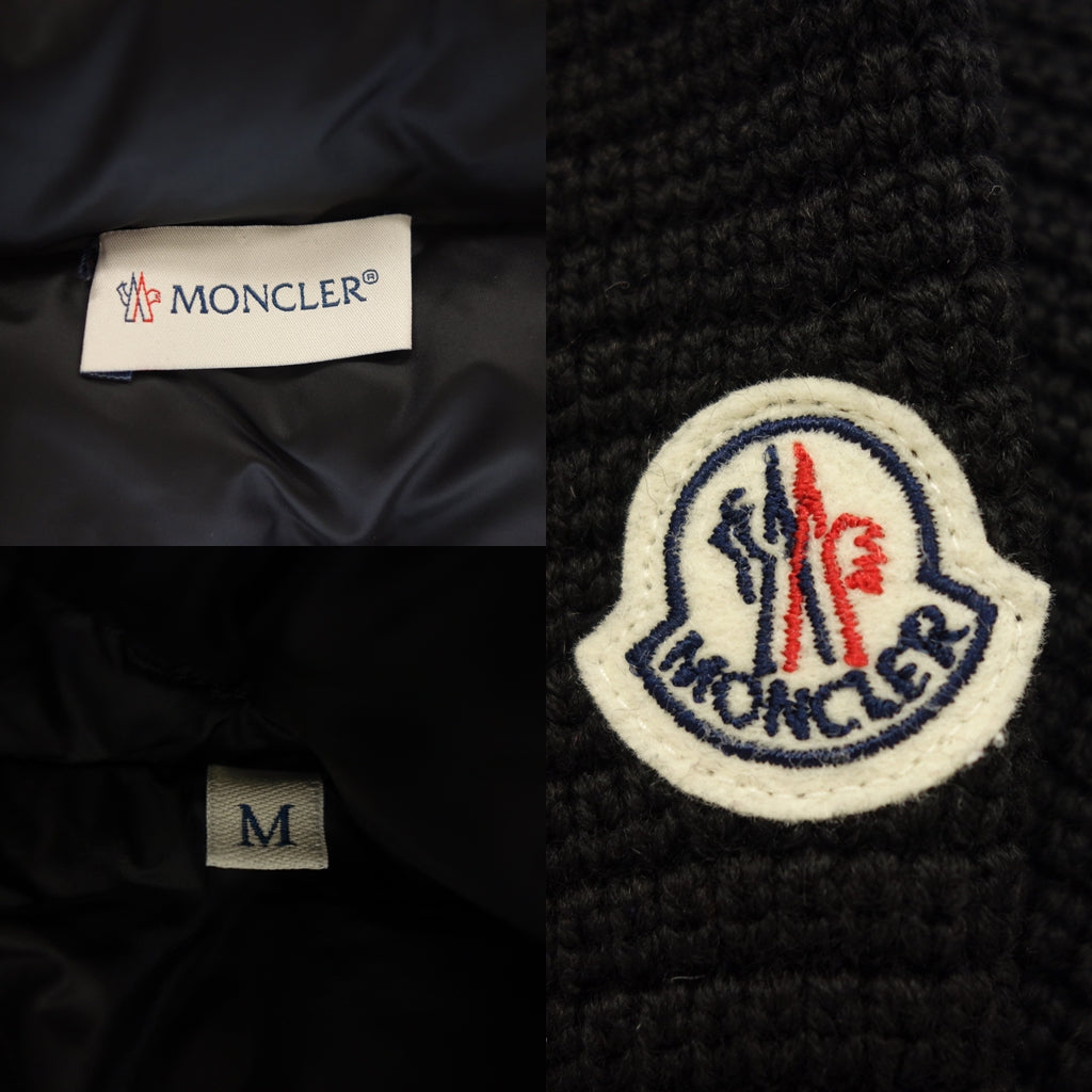 Good condition◆Moncler Maglione Tricot Cardigan Men's Size M Black 2019 MONCLER MAGLIONE TRICOT CARDIGAN [AFB35] 