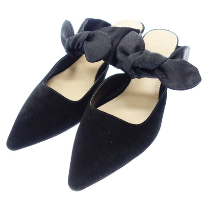 Good condition ◆ THE ROW Mule Ribbon Ladies Black Size 37 THE ROW [AFC3] 