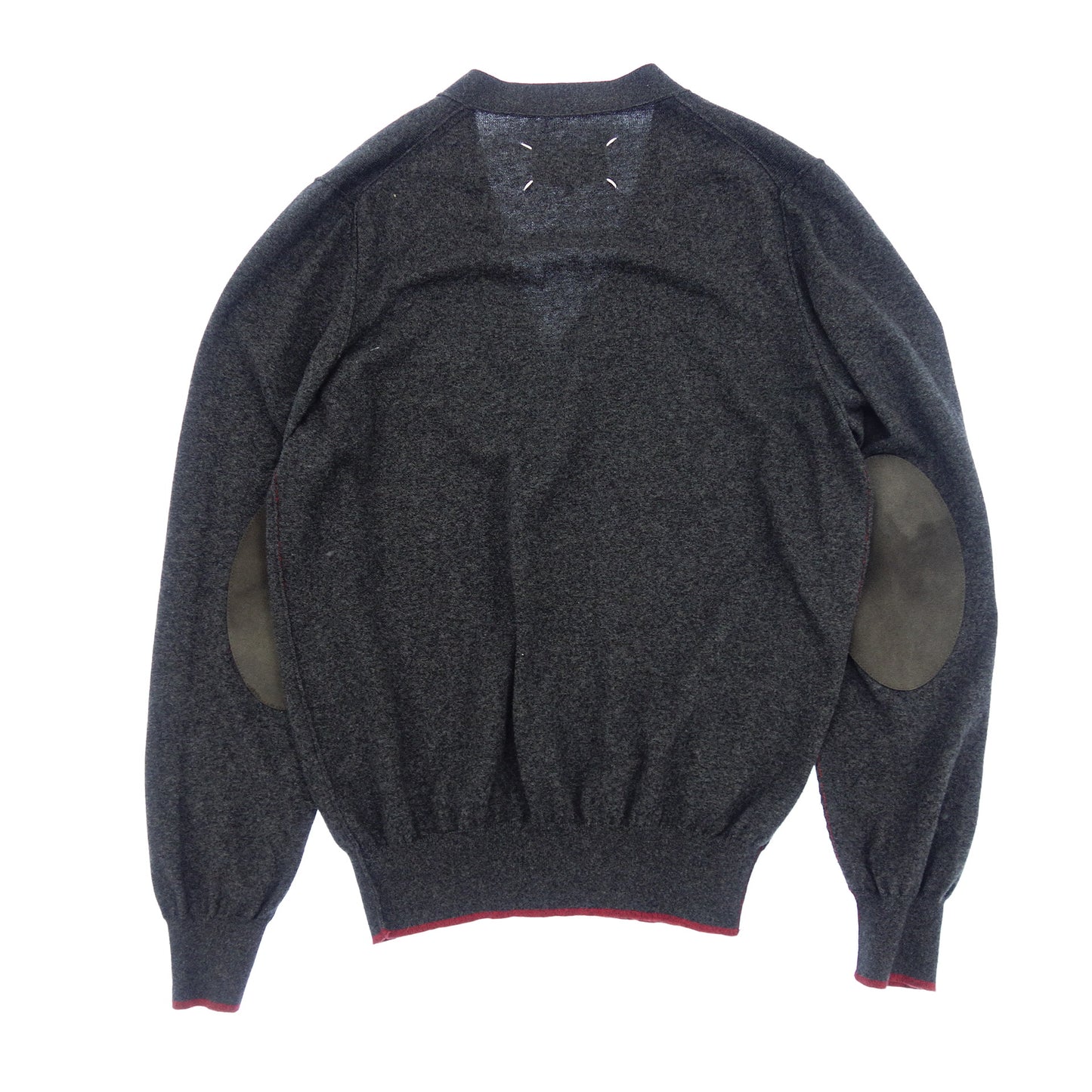 Maison Margiela Knit Cardigan Elbow Patch Men's Gray S Maison Margiela [AFB34] [Used] 