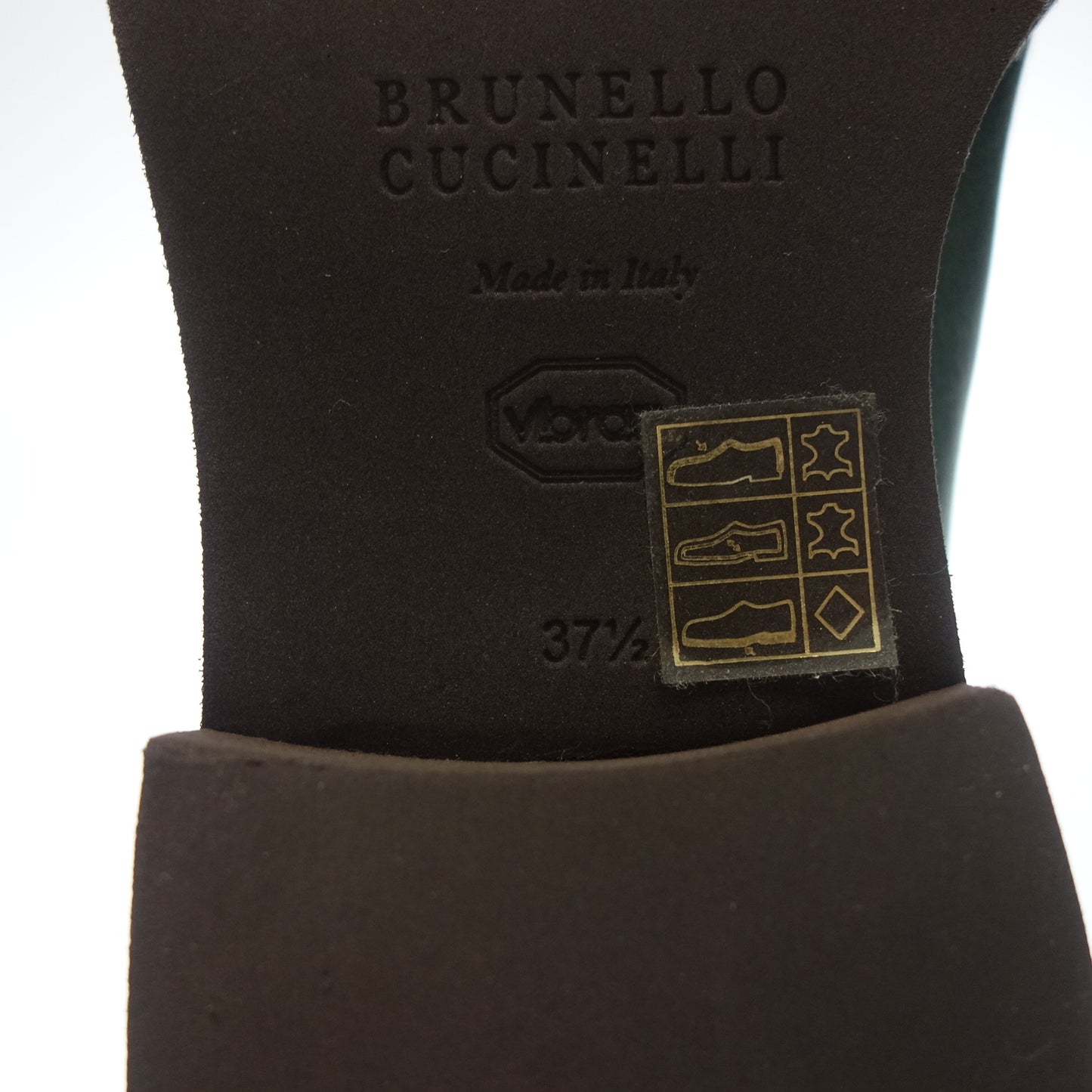 Brunello Cucinelli 皮革靴子侧边 37.5 绿色 BRUNELLO CUCINELL [AFC11] [二手] 